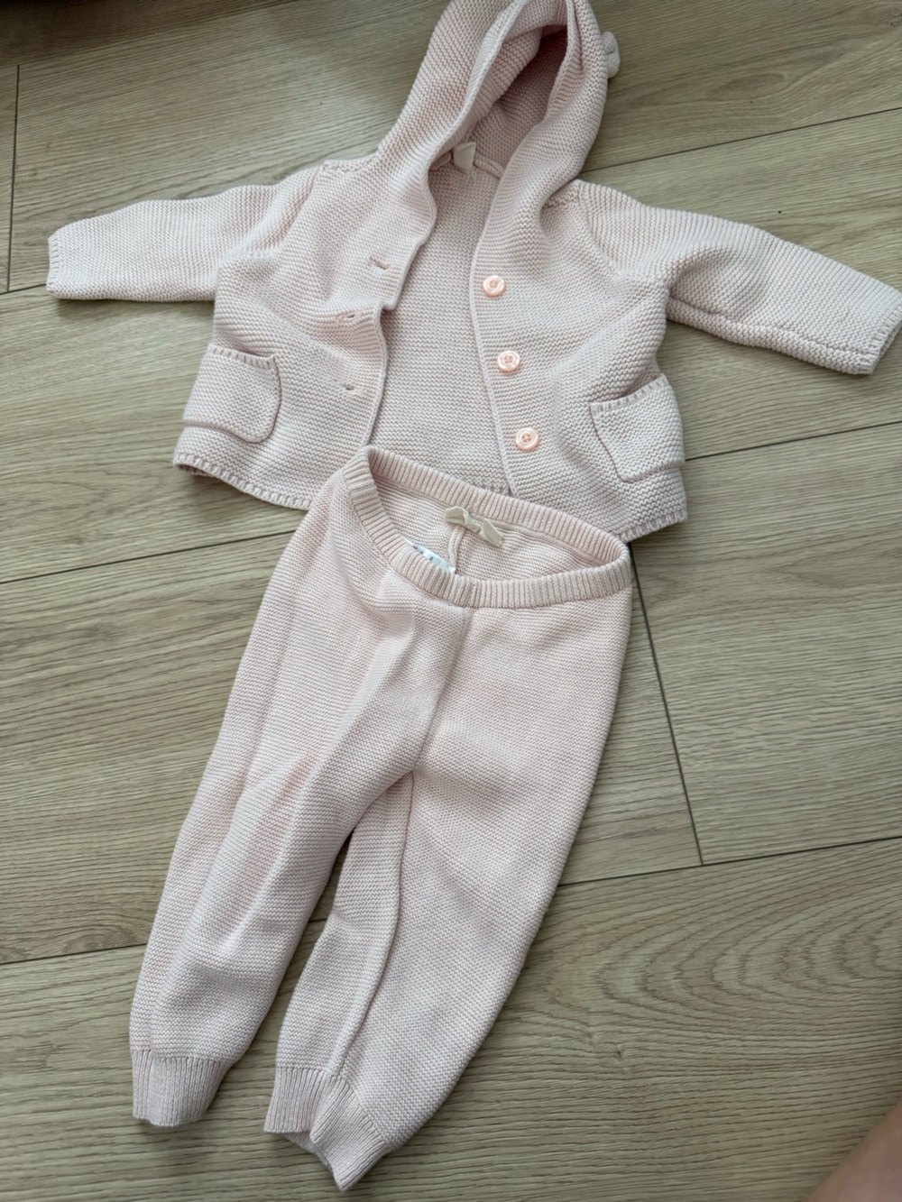 Gap baby Light Pink Knit Sweater set